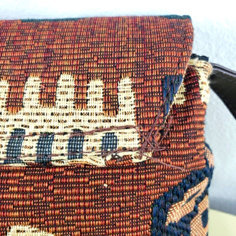 Women's Vintage Arizona Geo Aztec Threaded Nine West.Crossbody - Picture 4 of 16